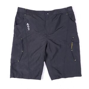 Crivit Cargo Shorts Mens XL Black Hiking Outdoor Performance Ripstop Technical